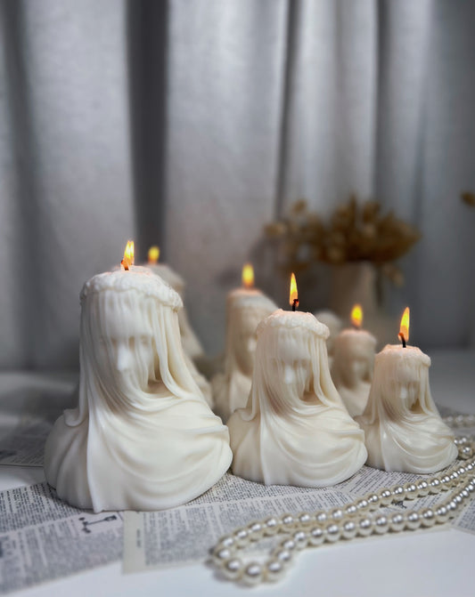 Small Veiled Lady Candle